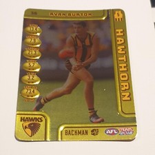 2018 Teamcoach Ryan Burton Gold Parallel Card - Hawthorn Hawks