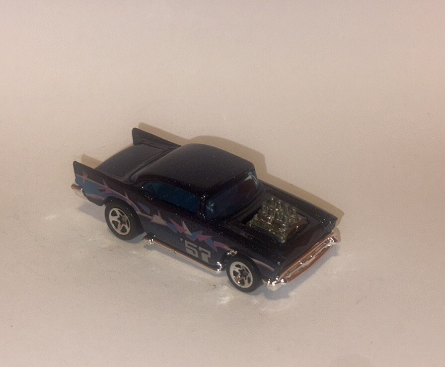 HOT WHEELS Loose '57 Chevy (Metallic Blue Version)