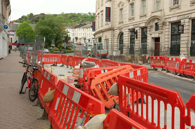 Photo 6x4 Roadworks Fleet Street Torquay c2018