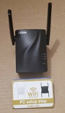 Rock Space Dual Band WiFi Repeater Extender w/ 1 10/100 Lan Port 300Mbps