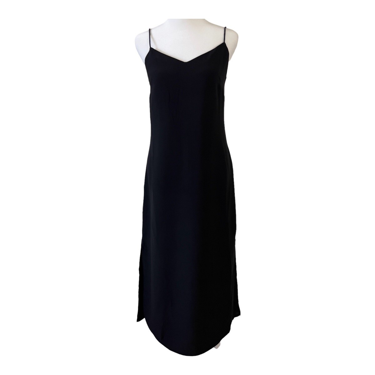 mango strap flowy dress MANGO - Satin Dress with gathered V-neckline Orange