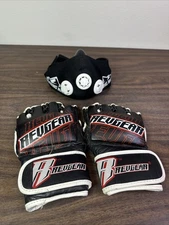 MMA Training Gear Lot, Training Mask(M), Sparing Gloves Adult Unisex