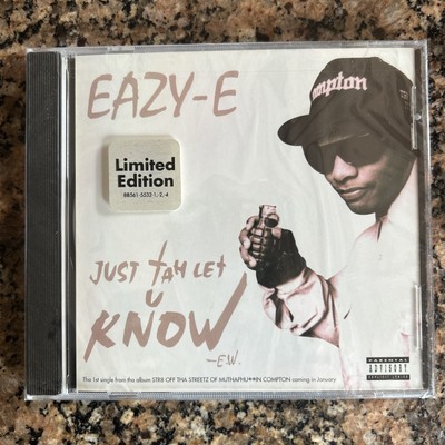 EAZY E Just Tah Let U Know 1995 3 Track CD Single Ruthless NWA Brand New Sealed