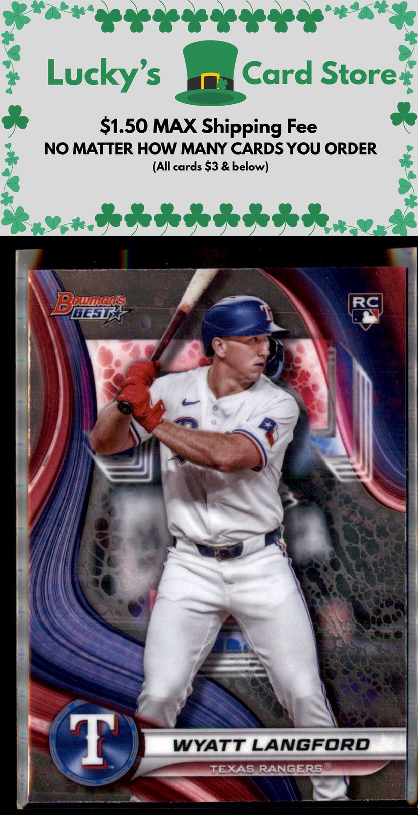 2024 Bowman's Best #65 Wyatt Langford Rookie