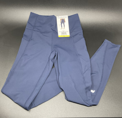 Fabletics Oasis PureLuxe High Rise Leggings w/ Pockets Navy Women's S 27''
