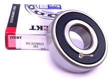 KOYO Japan 63/22 2RS C3 Deep Groove Ball Bearing, Rubber Sealed 22x56x16 mm