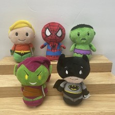 Marvel Itty Bittys Hallmark Lot Of 5 Spider-Man Batman Aquaman Hulk Green Goblin
