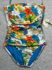 Tommy Bahama One Piece Swimsuit Size 12 Tropi...
