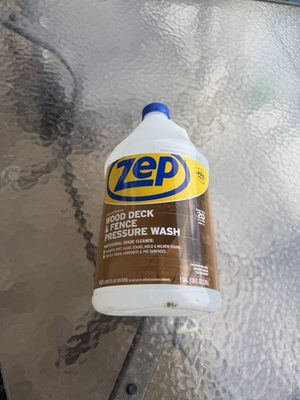 #ad Zep Wood Deck and Fence Pressure Wash Cleaner Concentrate 1 Gallon Each 4 PACK $35.00