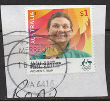 16 MAY 2017 dated complete CIRCULAR postmark MERREDIN, WA 6415 OLYMPIC WINNER $1