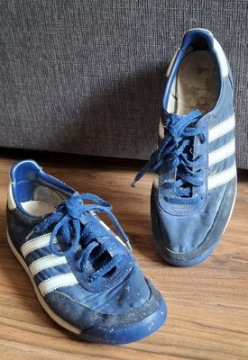 Oldschool ° original 80er ° Adidas  ° Halbschuh ° Sneaker ° blau Gr.40 /UK:7