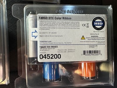 FARGO DTC COLOR RIBBON #045200 YMCK0 500 IMAGES