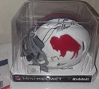Josh Allen Autographed NFL Buffalo Bills Throwback Mini Helmet PSA