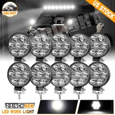 10pcs 2.5 Round Led Work Lights Bar Spot Flood Driving Lamp Offroad Suv Atv Utv 10pcs 2.5 Round Led Work Lights Bar Spot Flood Driving Lamp Offroad Suv Atv Utv