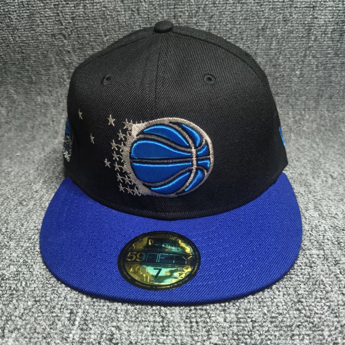 New Era Orlando Magic NBA 59FIFTY Fitted Black Blue Decade Patch Hat