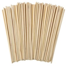 Wooden Sticks for Crafting 100 Pcs Wooden Dowel Rods Round Wood Dowling Rods