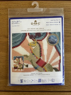 DMC MOULINE SPECIAL Kreuzstich Set Tanzen Pferd Zirkus Motiv Brandneu BK1857