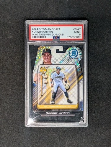 2024 Bowman Draft Konnor Griffin In Action Mini Diamond */150 PSA 9