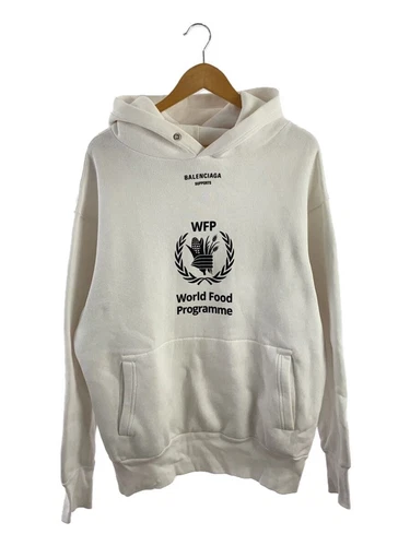 Felpa con cappuccio BALENCIAGA bianca S usata
