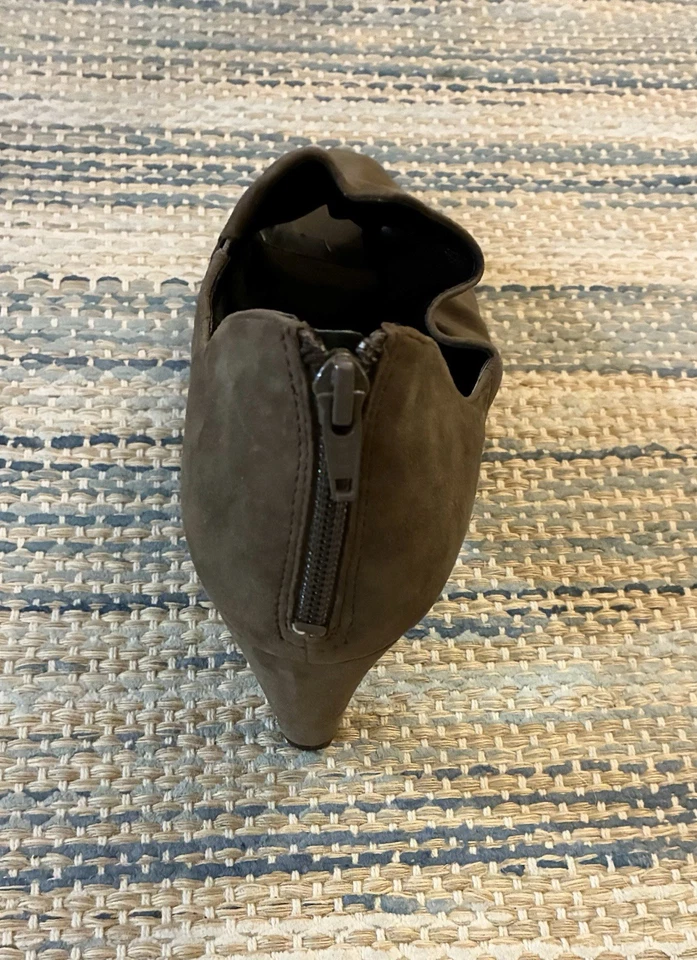 Easy Spirit Eskatama Suede Grey Peep Toe Shoes Medium 2 inch Heel Size 11 W — 第 4/4 张图片