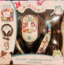 Squishmallows- Wired Headphones, Mouse, Mouse Pad
