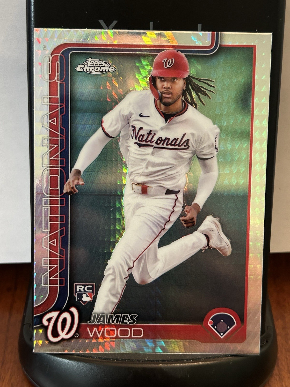 2025 Topps Chrome #132 James Wood Prism Refractors