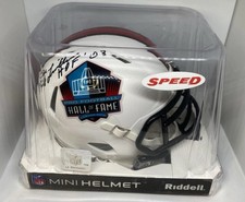 Autographed AUTO JOE DELAMIELLEURE Hall of Fame mini helmet w/ COA TSE 2003