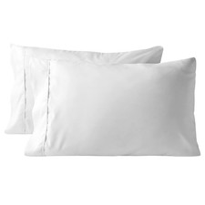 800 Thread Count Pillowcase Set of 2 100 Cotton Pillowcover 4 Inch Top Hem L...