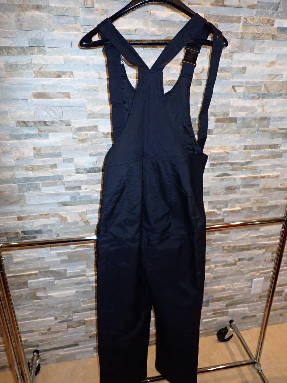 St Johns Bay Outdoor Wear Sz. Small Overall Ski Snowboarding Black Ski Pants,