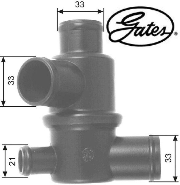 Gates TH14687 Thermostat FüR KüHlmittel Thermostat KüHlmittel FüR Lada-image