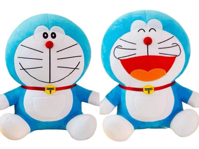 2 Pack x LARGE Magic Dream Doraemon Smile Sitting Plush 22cm Blue Doll Toy Anime
