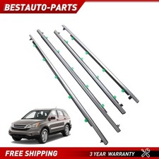 4x Weatherstrip Window Moulding Trim Seal Belt For Honda Crv 2007-2011