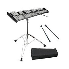 32 Note Percussion Glockenspiel Bell Kit, Percussion Xylophone with 2 Mallets...