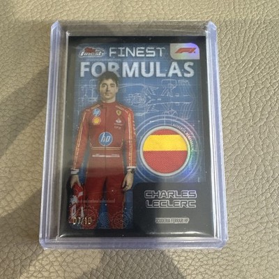 2024 Finest Formula 1 Charles Leclerc Ferrari Patch Black /10