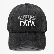 Papa Hat My Favorite People Call Me Papa Funny Gift for Grandpa Dad Men Cap