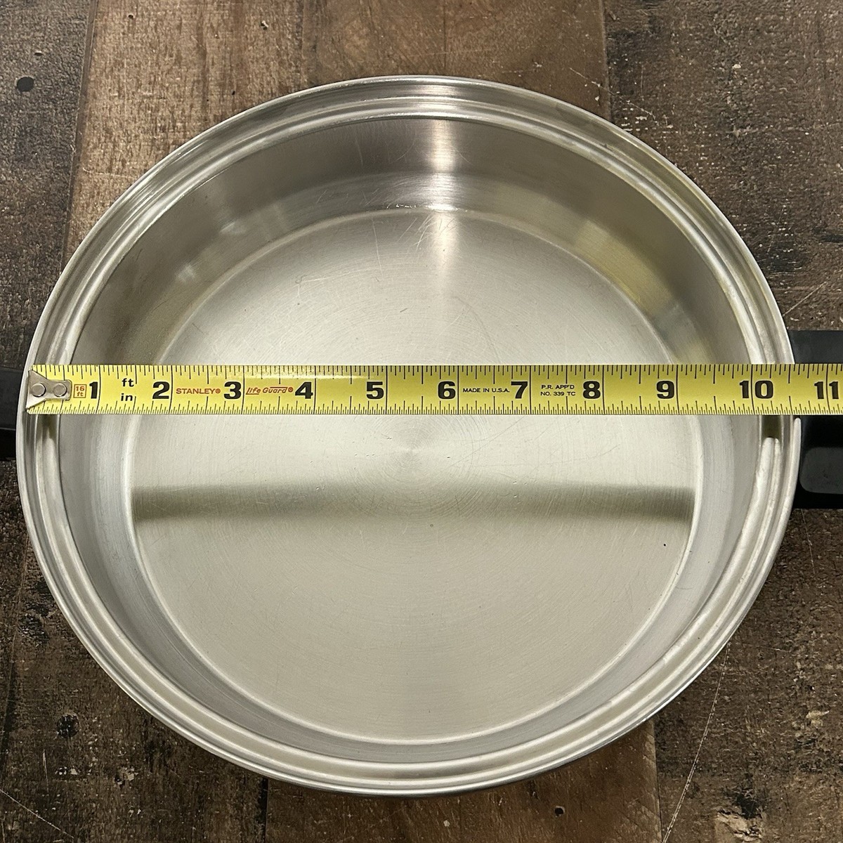 InKor 5-Ply 10.5 Inch Stainless Steel Skillet No Lid USA Made | eBay