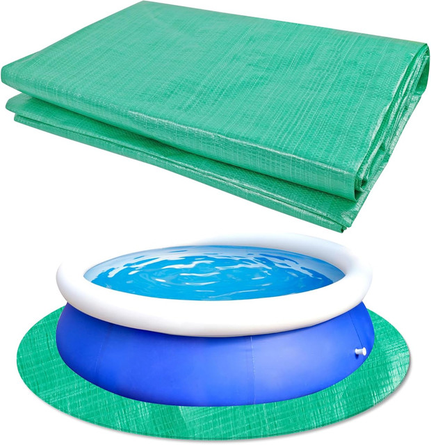 CIEOVO 12Ft Square Swimming Pool Ground Cloth