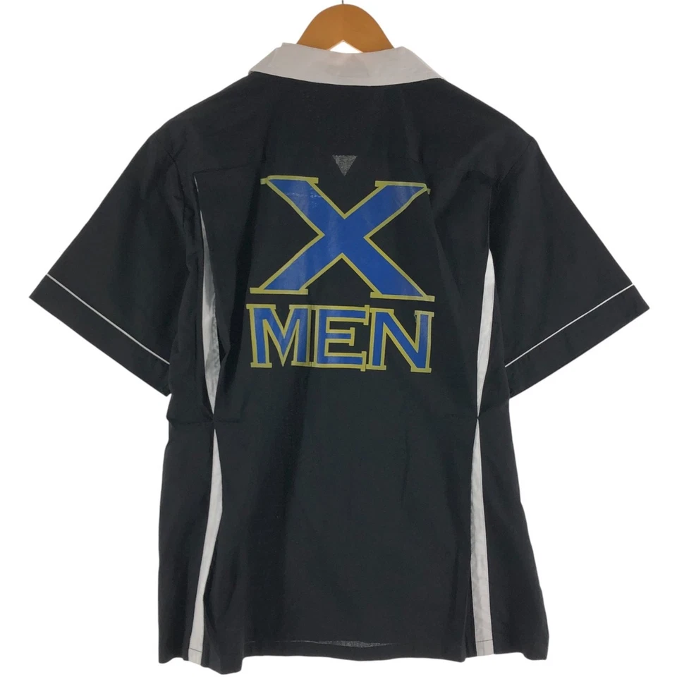 Camisa de boliche vintage con estampado de cuello abierto Cruisin EE. UU. Camisa de caja para hombre talla mediana Foto 2 de 4