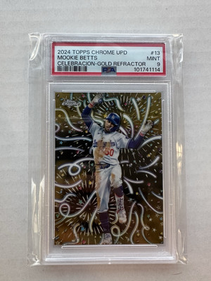 MOOKIE BETTS - 2024 Topps Chrome Update , Celebracion GOLD Refractor #/50