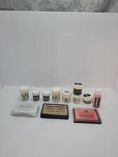 Lot Of 12 Embossing Powders, Ink, And Ink Pads Pre-owned