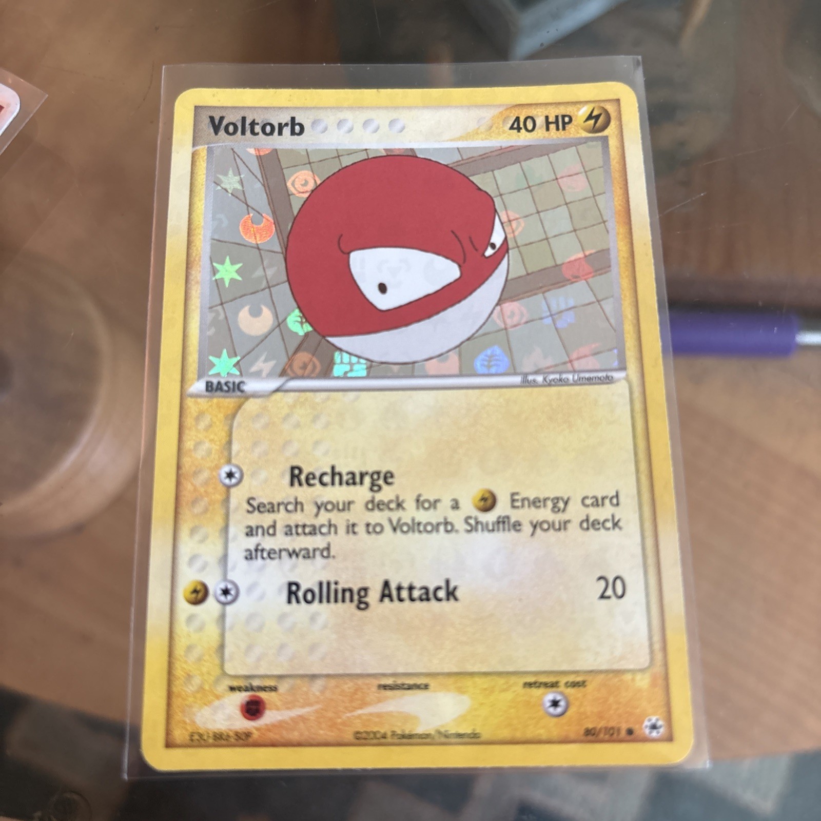 Pokemon TCG Voltorb 80/101 Ex Hidden Legends Reverse Holo LP