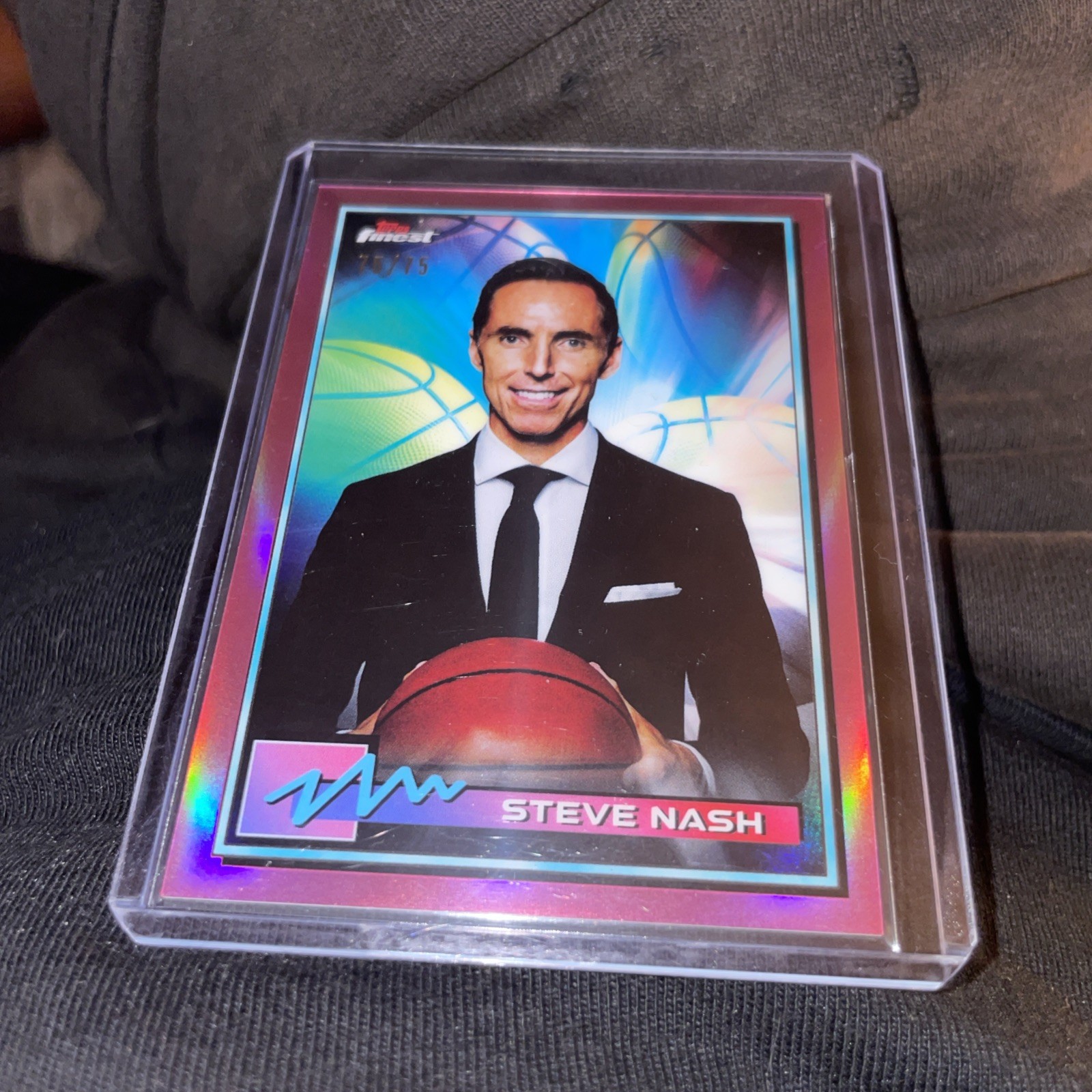 2021 FINEST PINK /75 STEVE NASH MAVS