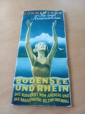 Reiseprospekt Reklame Bodensee und Rhein 1937