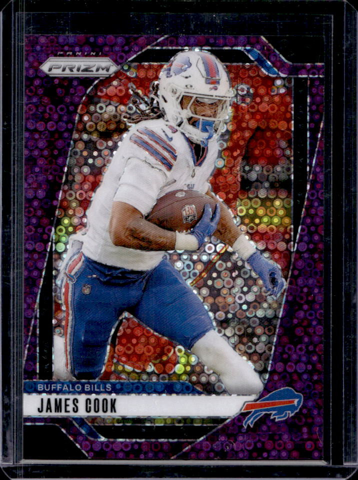 James Cook 2024 Prizm #29 No Huddle Purple /49 Price Guide
