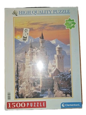 Clementoni 1500 Piece Jigsaw Puzzle Neuschwanstein 23.25  x 33.25  SEALED