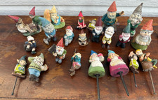 Miniature Garden Gnomes - Lot of 22 Gnomes - ...