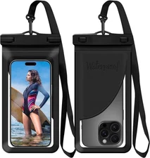 Waterproof Phone Pouch, with Inside Card Bag, Large Waterproof Case for iPhone 1