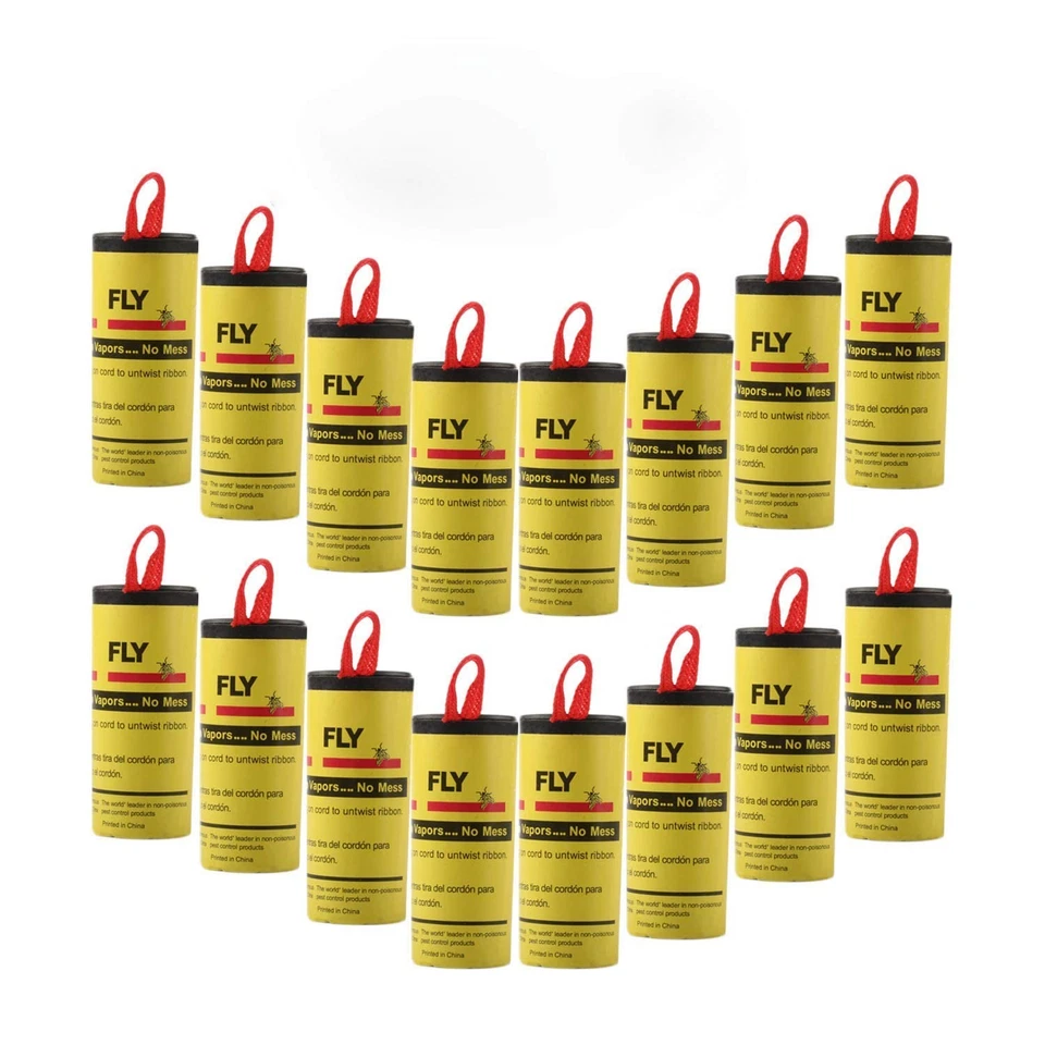Ram® Lot de 20 x papier mouche sans pesticides, attrape-adhésifs pour intérieur ou rouge - Photo 1/1
