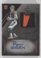 2019 Panini Majestic Rookie Scripted Swatches 74/99 Ryan Finley #116 Auto 04j7