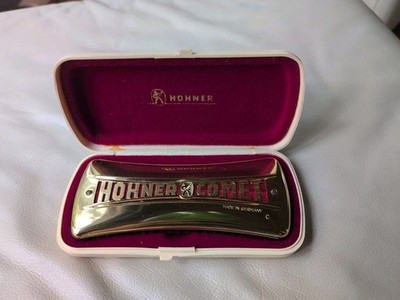 Hohner Comet CG Harmonica Curved 2-sided GOLD Tremolo Model 3427